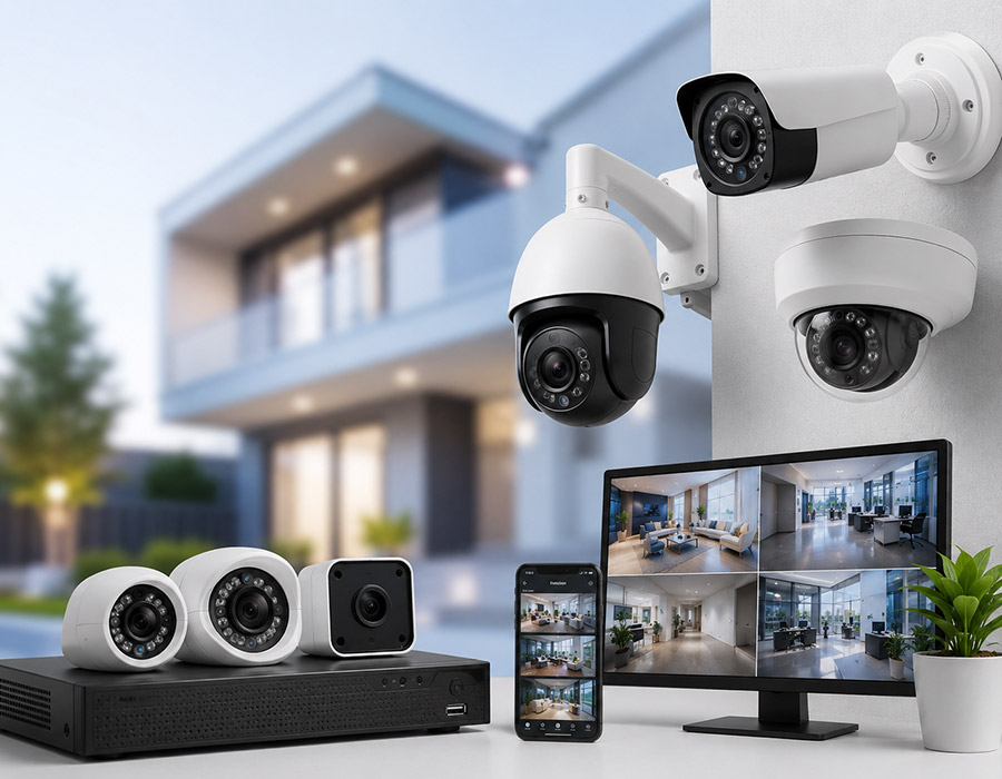 CCTV security camera installation